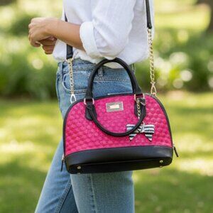 Betsey Johnson Quilted Crossbody Purse – Whimsical Designer Bag
